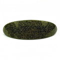 Barrette cheveux ovale incurvée paillette 9.5cm - vert