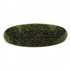 Barrette cheveux ovale incurvée paillette 9.5cm - vert