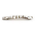 Barrette cheveux métal martelé argenté - Design élégant et raffiné