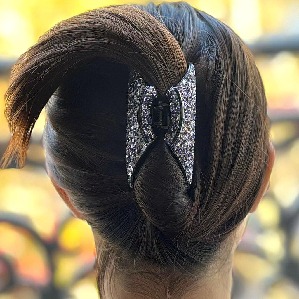 Pince cheveux paillette 9cm