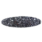 Barrette cheveux ovale à paillettes, gris