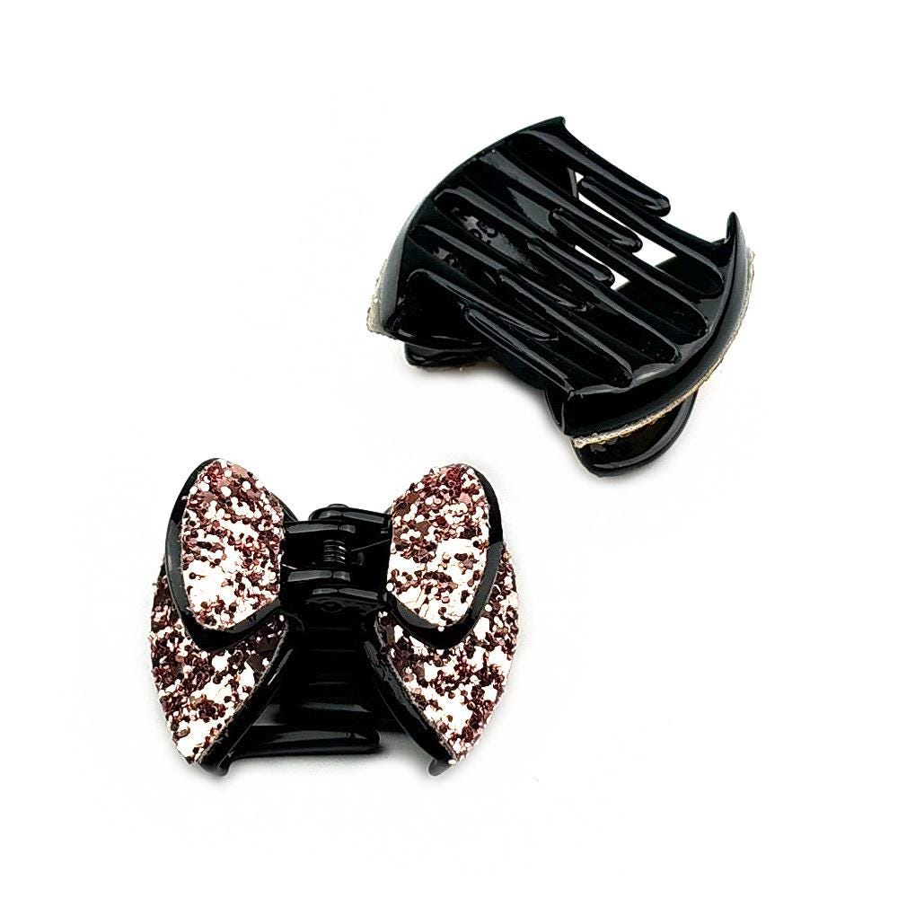 Pince cheveux noeud paillettes