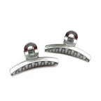 Lot de 2 pinces cheveux métallisées 8cm