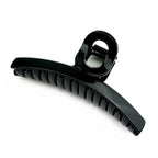 Grande pince cheveux crabe 11cm noir en celluloïd pour chignon élégant