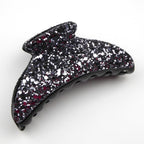 Pince à cheveux crabe paillette 9cm - gris