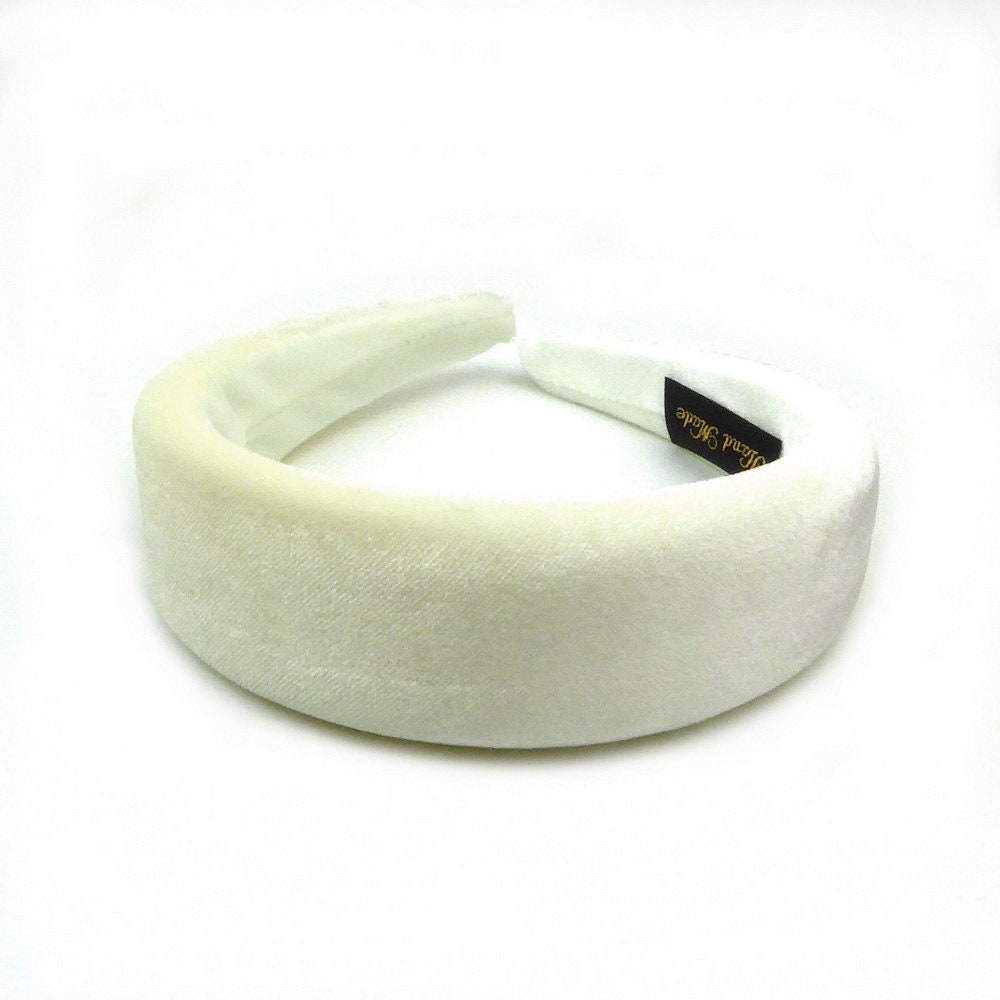 Serre tête velours bombé