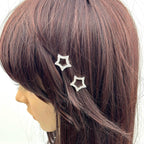 Barrettes cheveux étoile brillant - Lot de 2