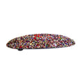 Barrette cheveux ovale 9cm paillettes