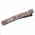 Grande pince à cheveux paillettes 12.5cm or rose