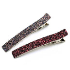 Grande pince cheveux paillettes 12.5cm