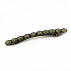 Barrette cheveux vintage longue avec perles à facette