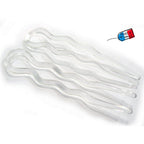 Epingles cheveux transparentes fabrication française 8.8cm - Lot de 6