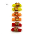 Lot de 6 élastiques cheveux enfant vache