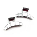 Lot de 2 pinces cheveux 7cm métallisées