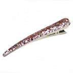 Grande pince cheveux concorde 10.5cm paillette - rose
