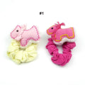 Chouchous élastique enfant chien, lot de 2