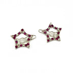 Barrettes cheveux étoile brillant rose - Lot de 2
