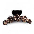 Pince cheveux fantaisie à paillettes, marron