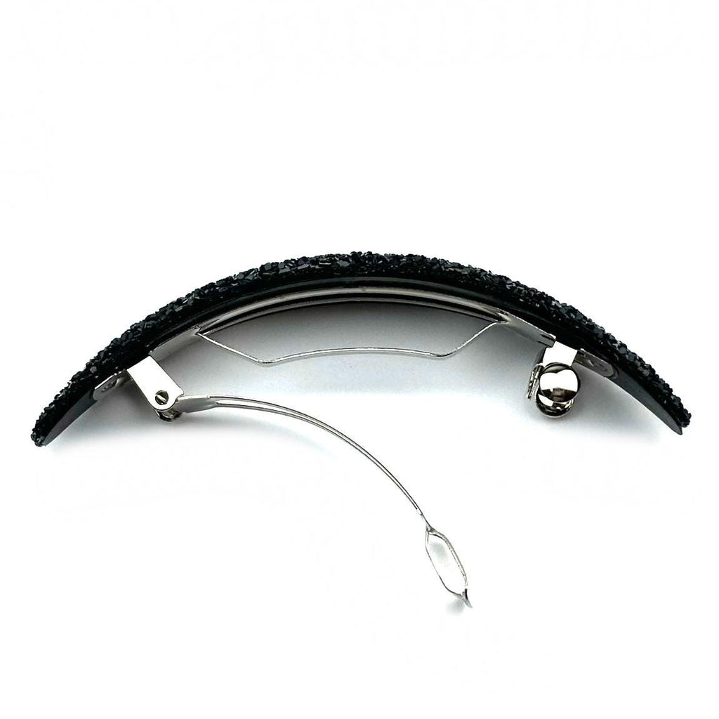 Barrette cheveux ovale à paillettes