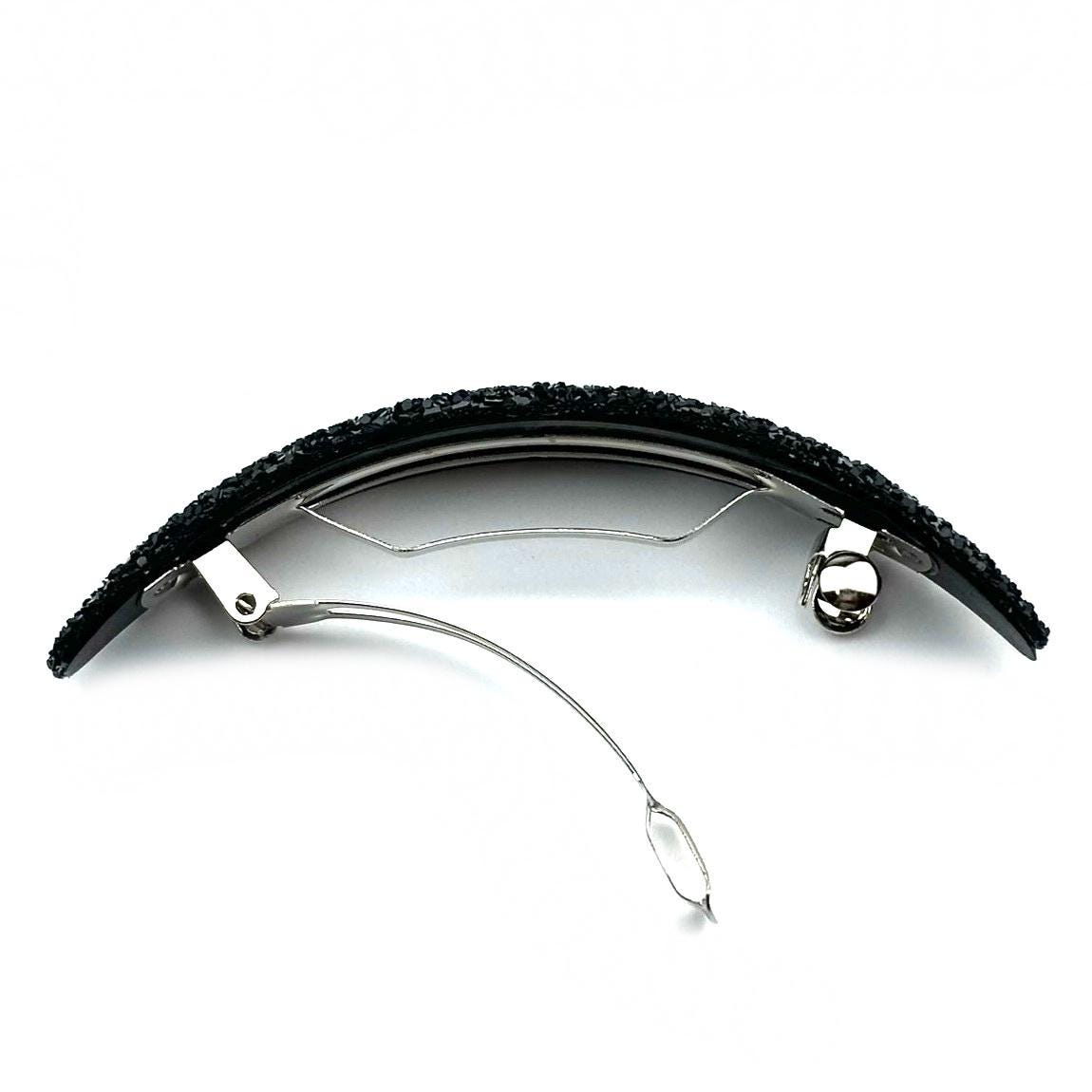 Barrette cheveux ovale à paillettes