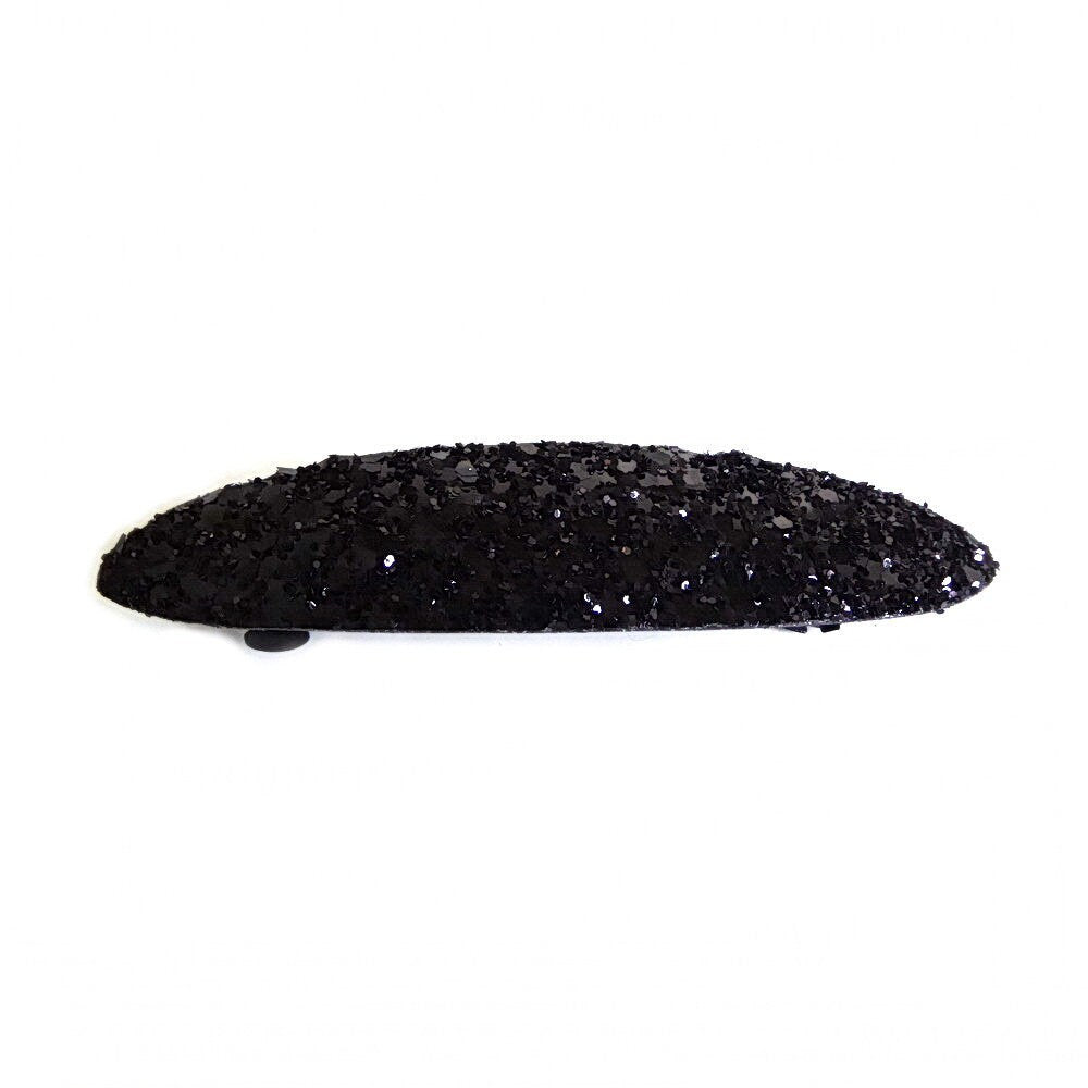 Barrette cheveux ovale 9cm paillettes