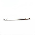 Barrette cheveux fine et longue avec strass, monture Clip Paris