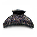 Pince à cheveux crabe paillette 9cm - violet