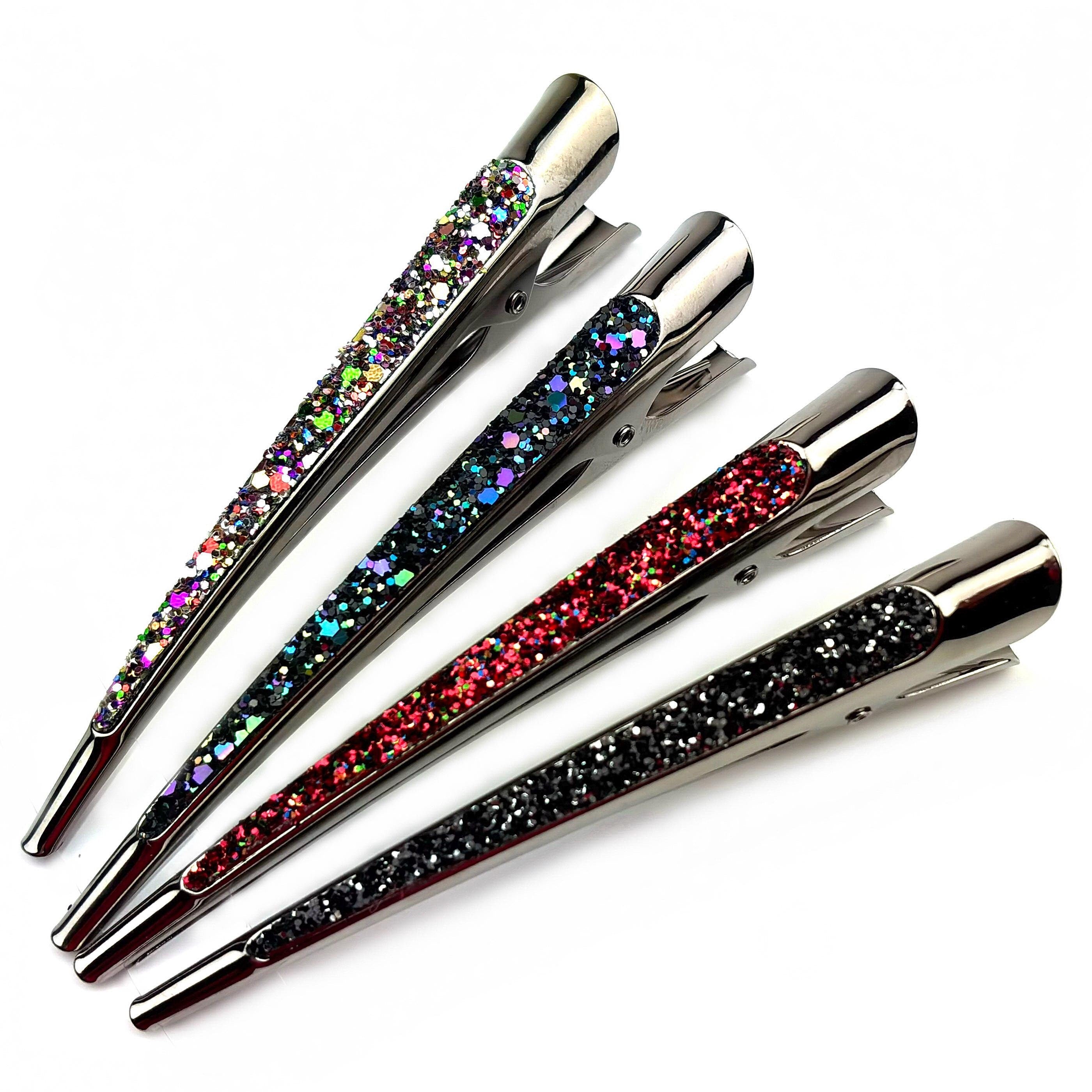 Grande pince cheveux concorde paillettes 13cm