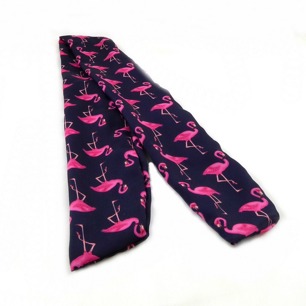 Bandeau headband cheveux flamand rose
