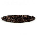Barrette cheveux ovale à paillettes, marron