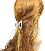 Lot de 2 grandes pinces cheveux crabe 8.5cm métallisées