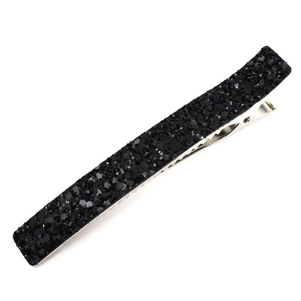 Grande pince cheveux paillettes 12.5cm