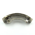 Barrette cheveux métal incurvée avec paillette