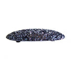 Barrette cheveux ovale 9cm paillettes