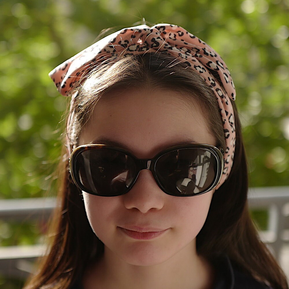 Bandeau headband cheveux pantère