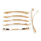 Barrettes fines 10cmx0.3cm "Clip Paris" or - Lot de 10