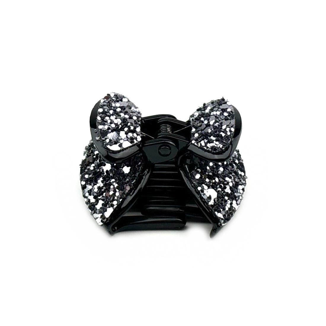 Pince cheveux noeud à paillettes