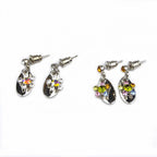 Boucle d'oreille pendante cristal