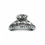 Pince cheveux crabe ornée de paillettes scintillantes argent