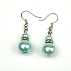 Boucle d'oreille pendante perle nacrée