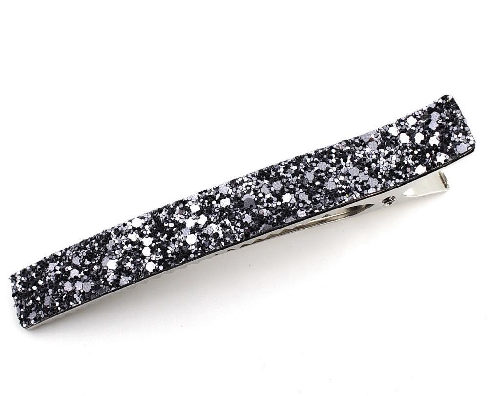 Grande pince cheveux paillettes 12.5cm