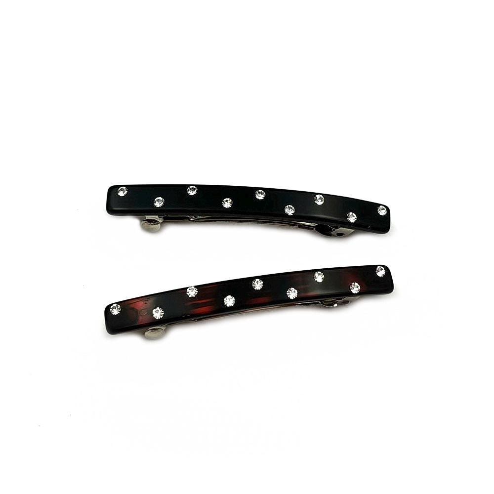 Barrette cheveux 6.5cm avec strass