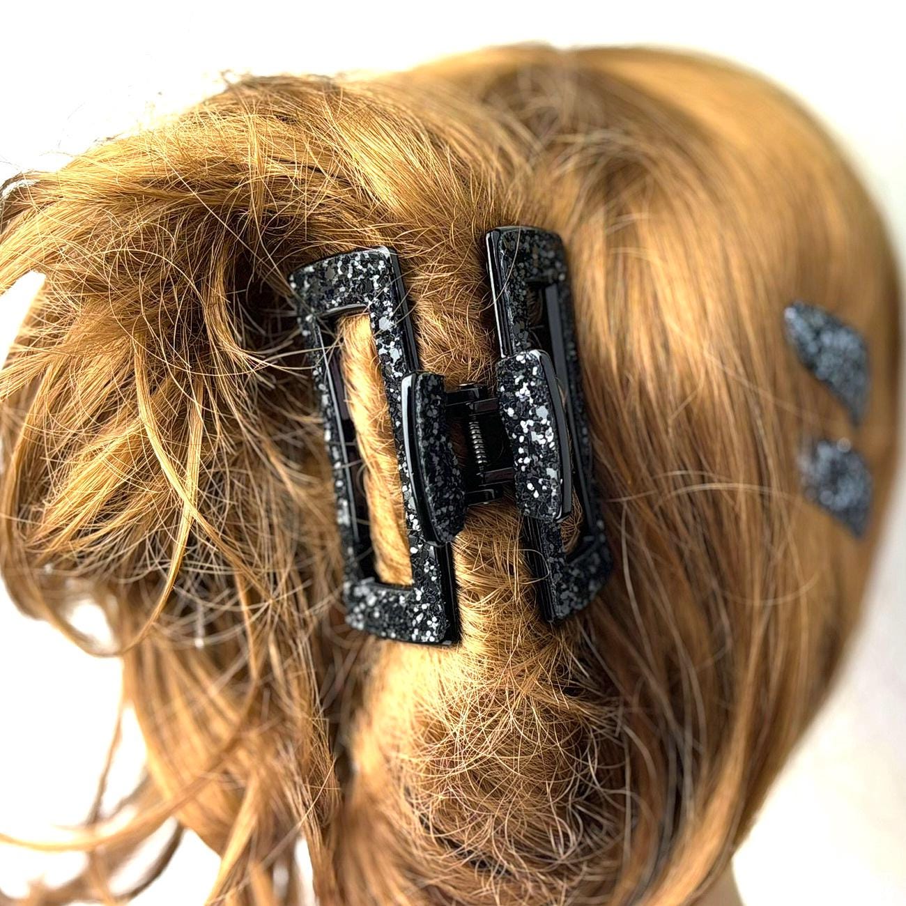 Pince cheveux paillette multicolore