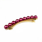 Barrette cheveux 8.5cm perle nacré