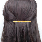 Barrette Cheveux Fine Perles de Rocaille 8cm cheveux fins