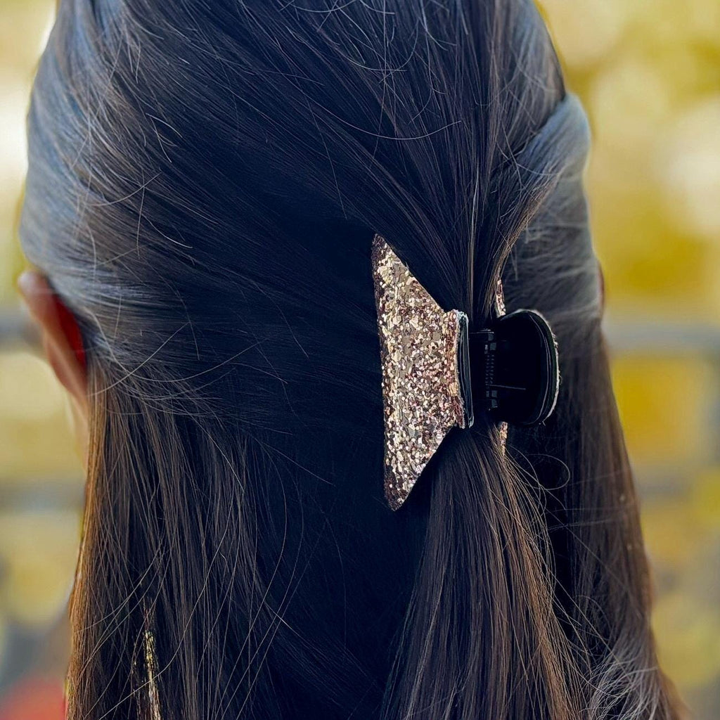 Pince cheveux à paillettes 7cm