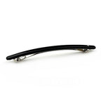 Barrette cheveux fine et longue noire avec strass , cheveux fin