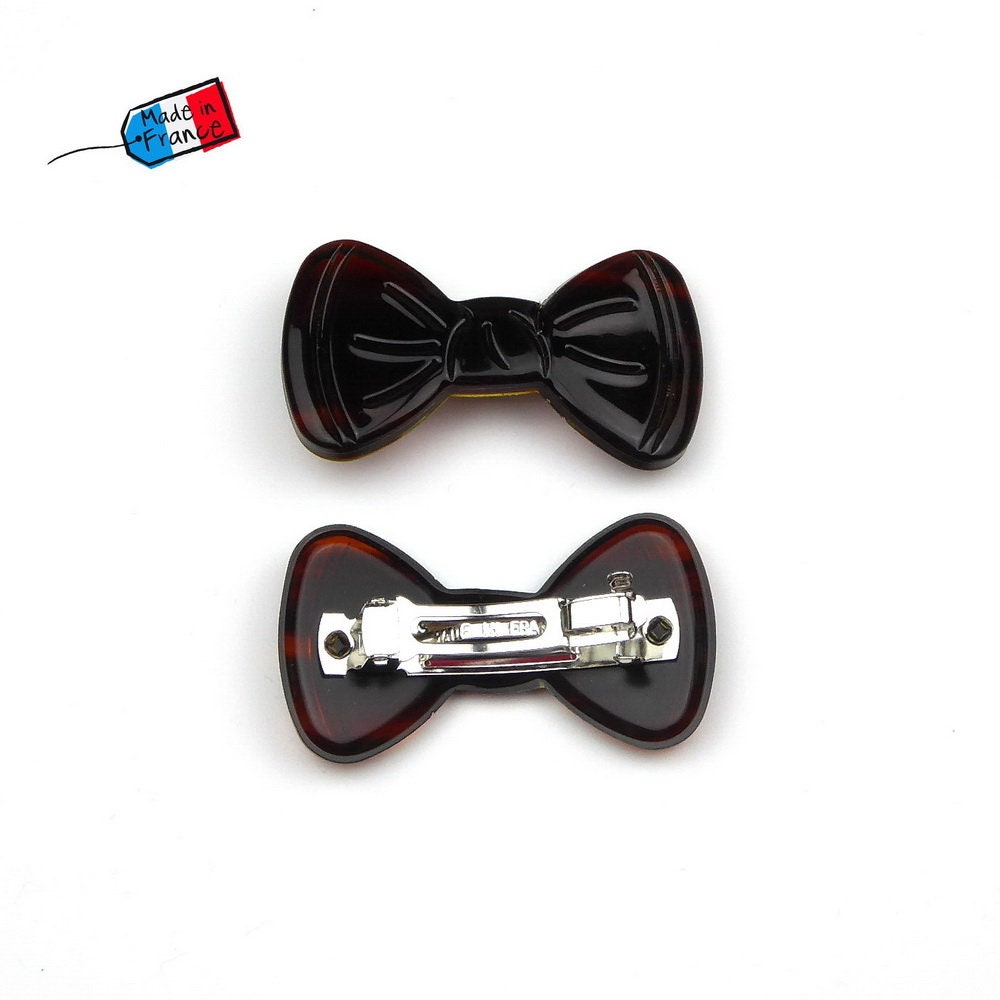 Lot de 2 barrettes cheveux Fabrication française 4.9cm
