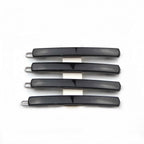 Barrettes cheveux Made in France 6.7cm noir - Lot de 4