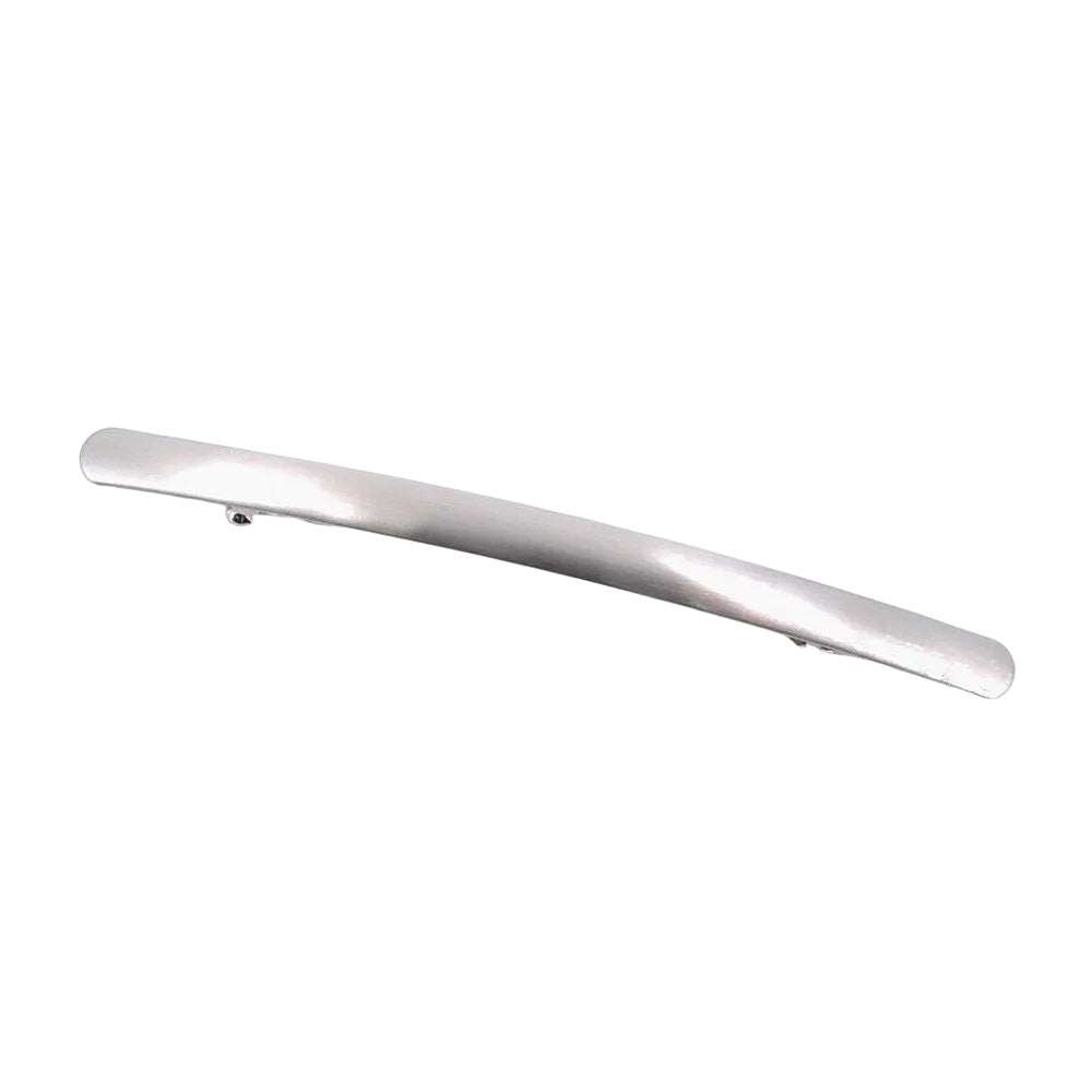 Barrette cheveux longue et fine en métal brossé - Argenté